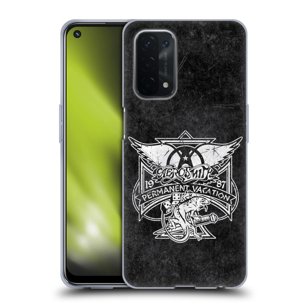 Aerosmith Black And White 1987 Permanent Vacation Soft Gel Case for OPPO A54 5G