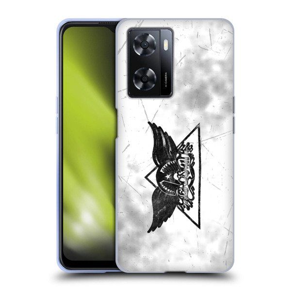 Aerosmith Black And White Triangle Winged Logo Soft Gel Case for OPPO A57s