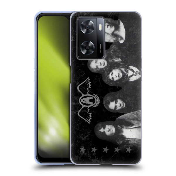 Aerosmith Black And White Vintage Photo Soft Gel Case for OPPO A57s