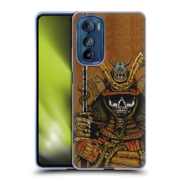 David Lozeau Colourful Grunge Samurai Soft Gel Case for Motorola Edge 30