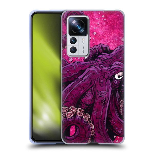 David Lozeau Colourful Grunge Octopus Squid Soft Gel Case for Xiaomi 12T Pro