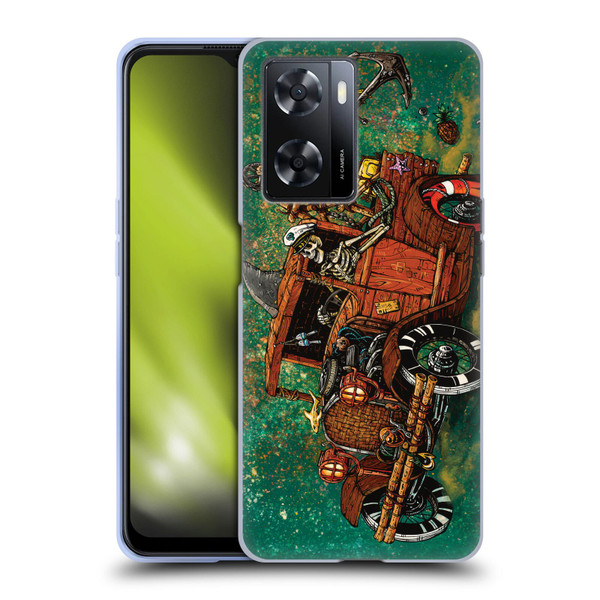 David Lozeau Skeleton Grunge Tiki Towing Soft Gel Case for OPPO A57s