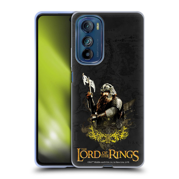 The Lord Of The Rings The Fellowship Of The Ring Character Art Gimli Soft Gel Case for Motorola Edge 30