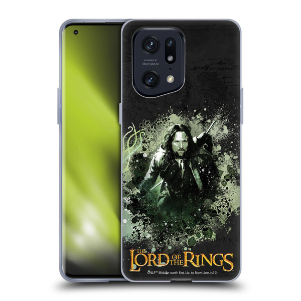 The Lord Of The Rings The Fellowship Of The Ring Character Art Aragorn Soft Gel Case for OPPO Find X5 Pro