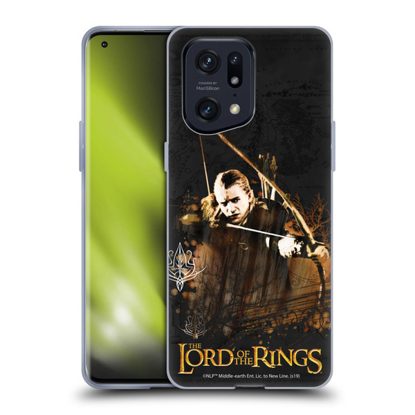 The Lord Of The Rings The Fellowship Of The Ring Character Art Legolas Soft Gel Case for OPPO Find X5 Pro