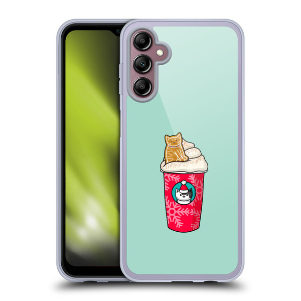 Beth Wilson Doodlecats Gingerbread Latte Soft Gel Case for Samsung Galaxy A14 5G