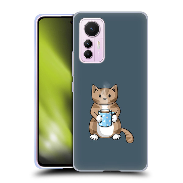 Beth Wilson Doodlecats Coffee Drinking Soft Gel Case for Xiaomi 12 Lite