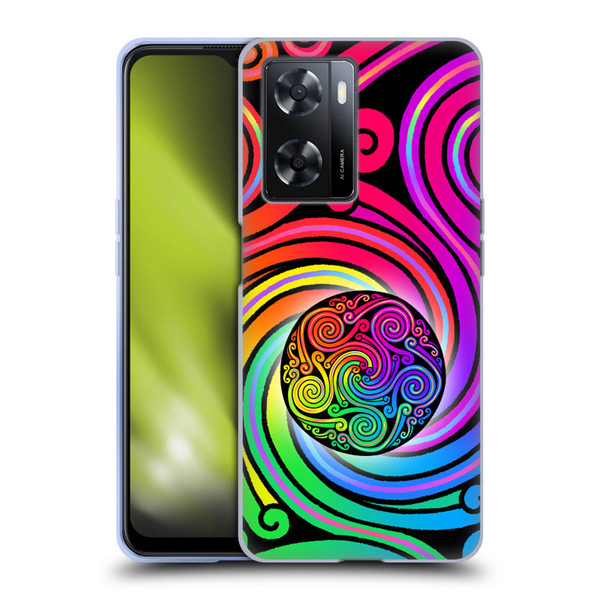 Beth Wilson Rainbow Celtic Knots Spirals Soft Gel Case for OPPO A57s