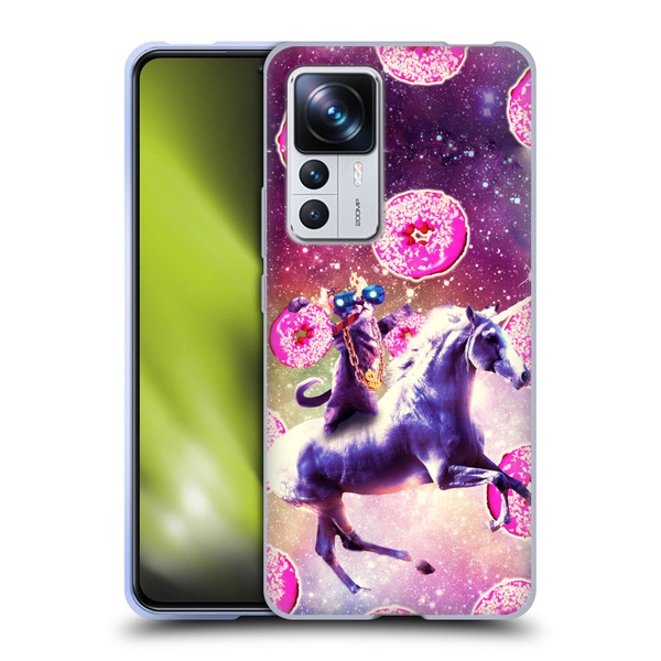 Random Galaxy Mixed Designs Thug Cat Riding Unicorn Soft Gel Case for Xiaomi 12T Pro