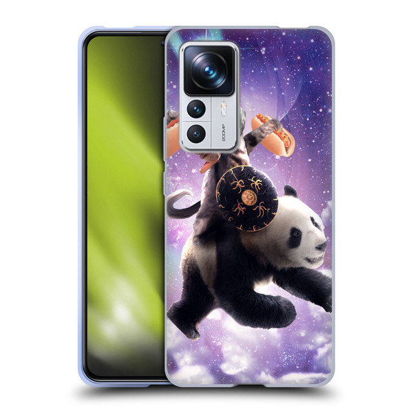 Random Galaxy Mixed Designs Warrior Cat Riding Panda Soft Gel Case for Xiaomi 12T Pro