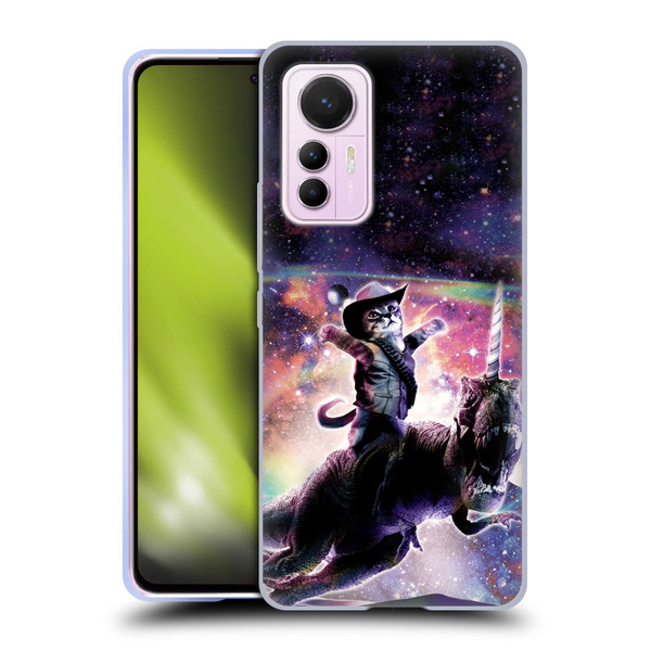 Random Galaxy Space Cat Dinosaur Unicorn Soft Gel Case for Xiaomi 12 Lite