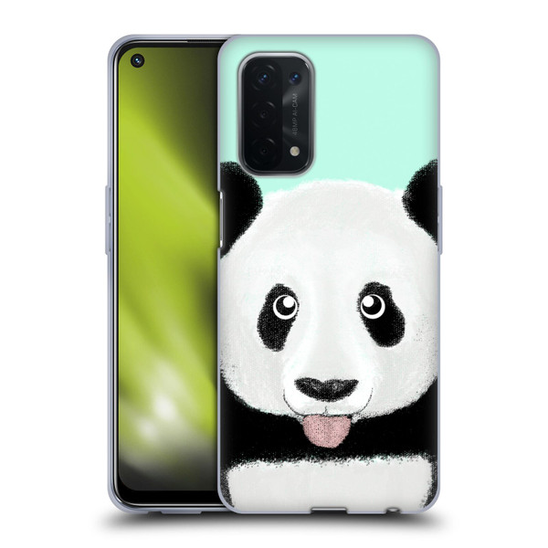 Barruf Animals The Cute Panda Soft Gel Case for OPPO A54 5G