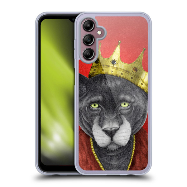 Barruf Animals The King Panther Soft Gel Case for Samsung Galaxy A14 5G