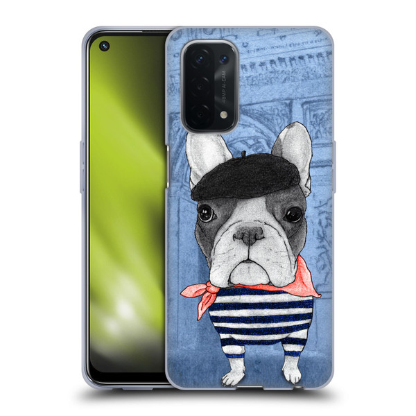 Barruf Dogs French Bulldog Soft Gel Case for OPPO A54 5G