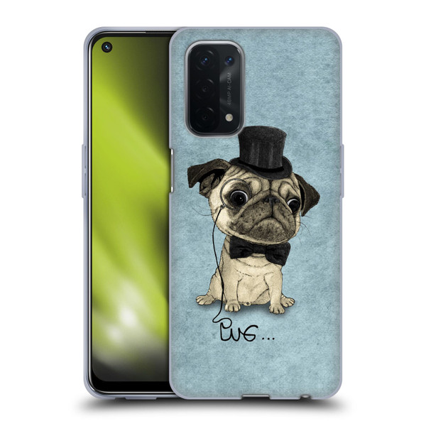 Barruf Dogs Gentle Pug Soft Gel Case for OPPO A54 5G