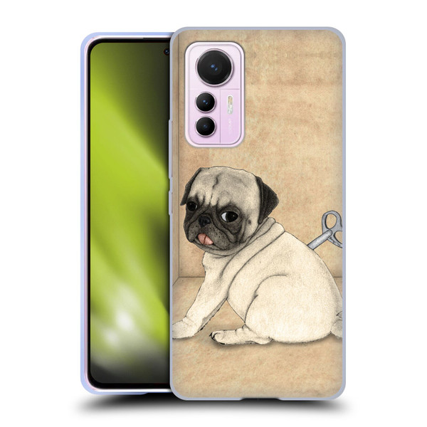 Barruf Dogs Pug Toy Soft Gel Case for Xiaomi 12 Lite