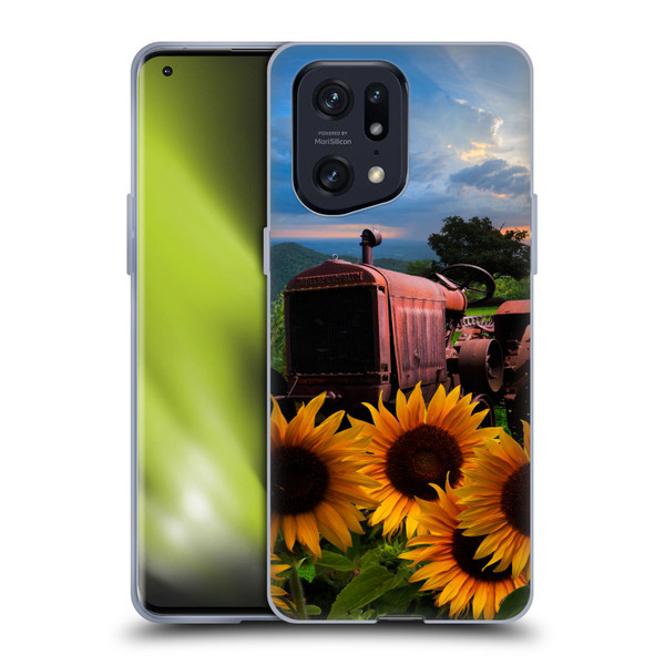 Celebrate Life Gallery Florals Tractor Heaven Soft Gel Case for OPPO Find X5 Pro