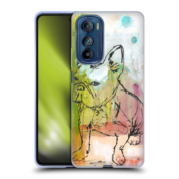 Wyanne Animals French Bulldog Sketch Soft Gel Case for Motorola Edge 30