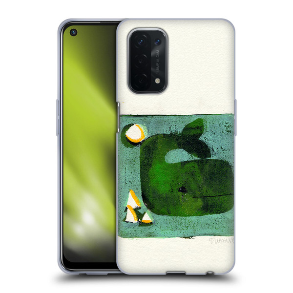 Wyanne Animals 2 Green Whale Monoprint Soft Gel Case for OPPO A54 5G
