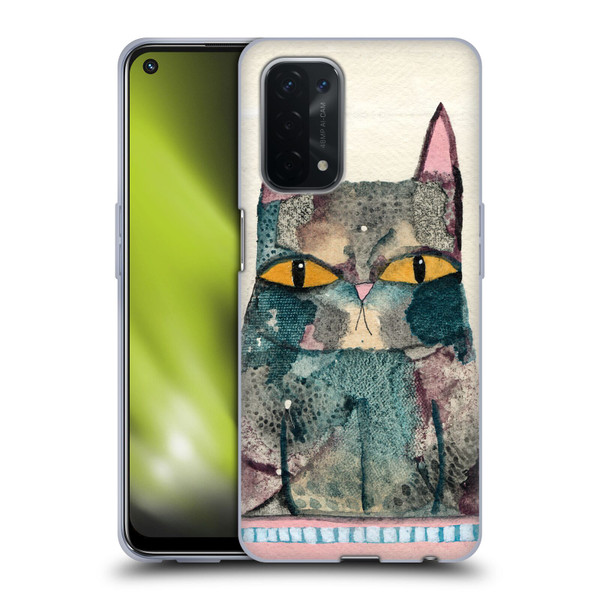 Wyanne Cat Kitty Painting Soft Gel Case for OPPO A54 5G