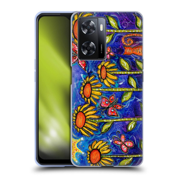 Wyanne Nature 2 Sundown Sunflowers Soft Gel Case for OPPO A57s