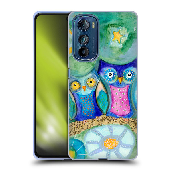 Wyanne Owl Pair of Birds Soft Gel Case for Motorola Edge 30
