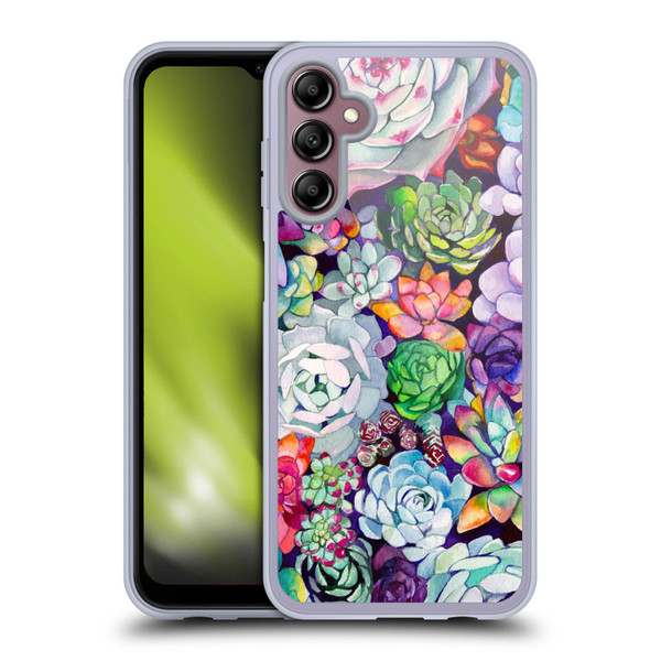 Mai Autumn Floral Garden Succulent Soft Gel Case for Samsung Galaxy A14 5G