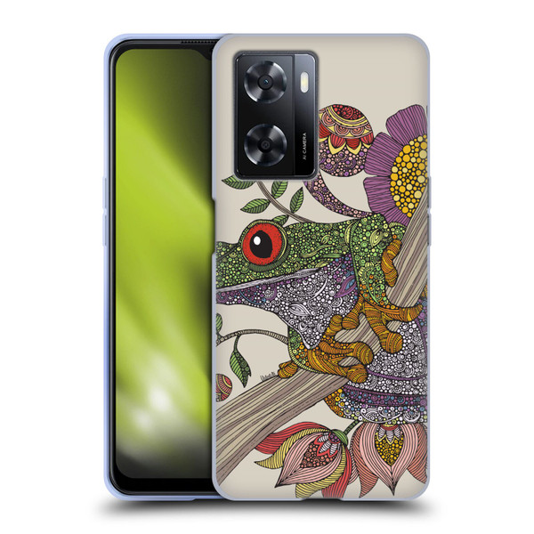Valentina Animals And Floral Frog Soft Gel Case for OPPO A57s