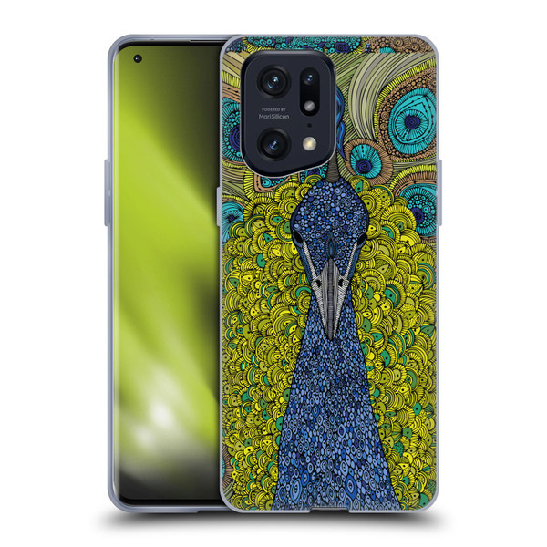 Valentina Birds The Peacock Soft Gel Case for OPPO Find X5 Pro