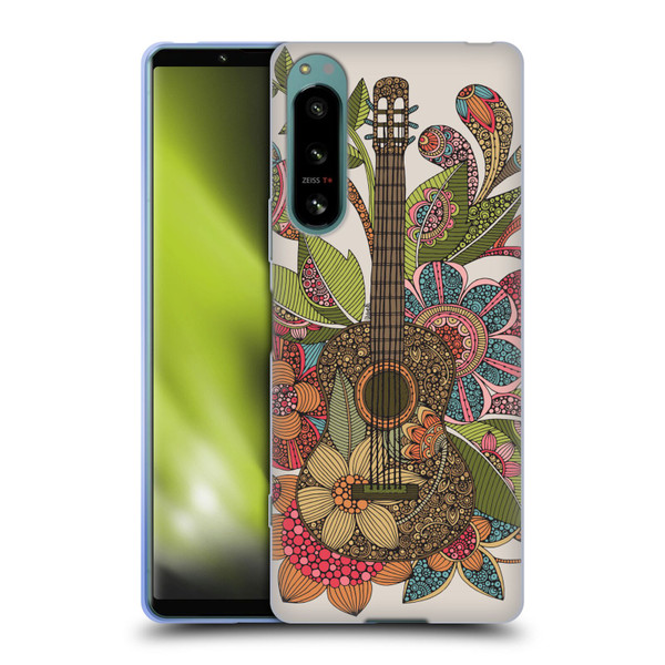 Valentina Bloom Ever Guitar Soft Gel Case for Sony Xperia 5 IV