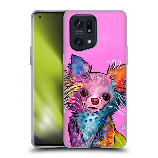 Duirwaigh Animals Chihuahua Dog Soft Gel Case for OPPO Find X5 Pro