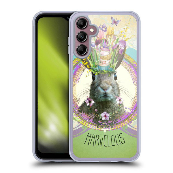 Duirwaigh Boho Animals Rabbit Soft Gel Case for Samsung Galaxy A14 5G