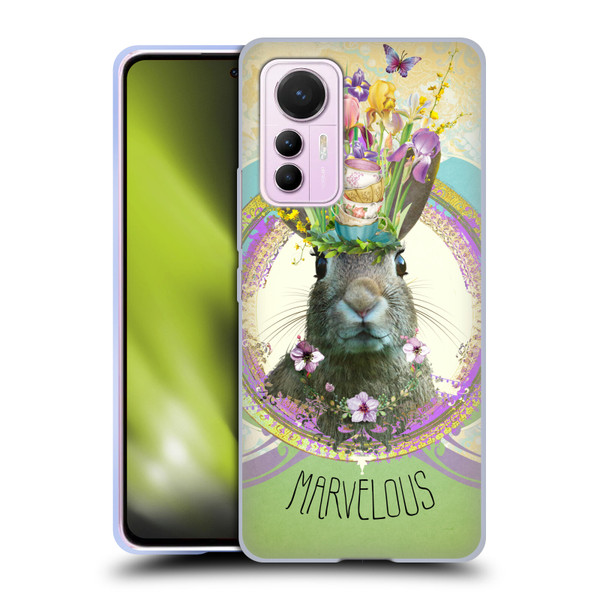 Duirwaigh Boho Animals Rabbit Soft Gel Case for Xiaomi 12 Lite