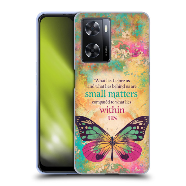 Duirwaigh Insects Butterfly 2 Soft Gel Case for OPPO A57s