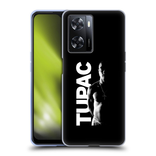 Tupac Shakur Key Art Black And White Soft Gel Case for OPPO A57s