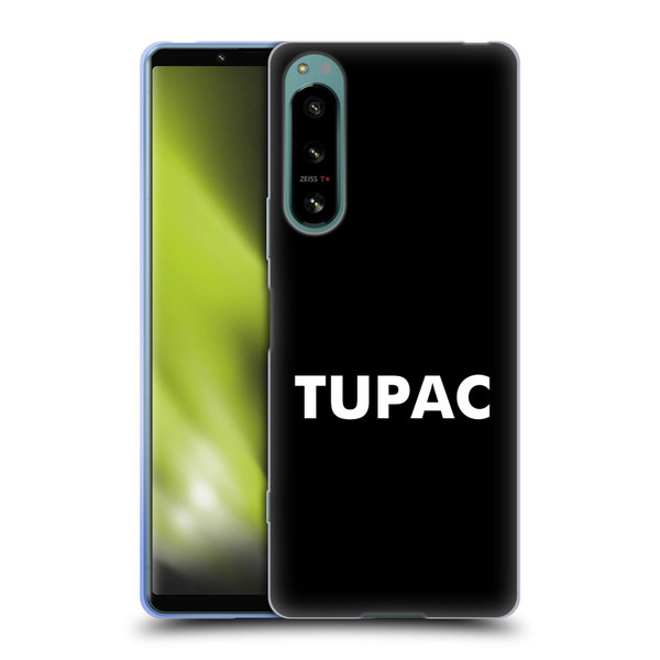 Tupac Shakur Logos Sans Serif Soft Gel Case for Sony Xperia 5 IV
