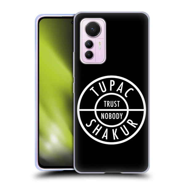 Tupac Shakur Logos Trust Nobody Soft Gel Case for Xiaomi 12 Lite