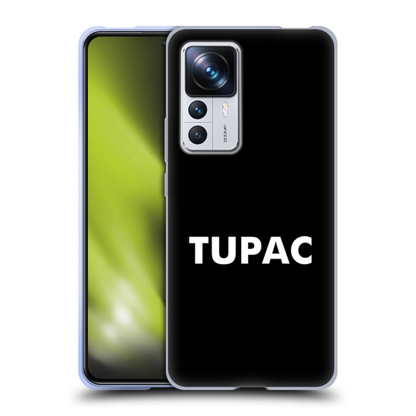 Tupac Shakur Logos Sans Serif Soft Gel Case for Xiaomi 12T Pro