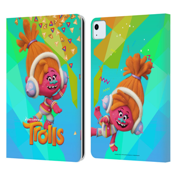 Trolls Snack Pack DJ Suki Leather Book Wallet Case Cover For Apple iPad Air 11 2020/2022/2024
