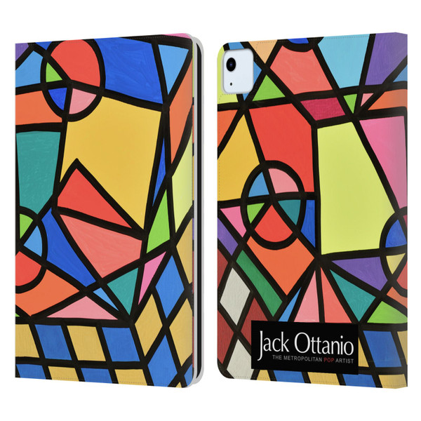 Jack Ottanio Art Caos Geometrico Organizzato Leather Book Wallet Case Cover For Apple iPad Air 2020 / 2022