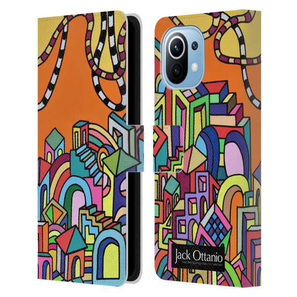 Jack Ottanio Art Borgo Fantasia 2050 Leather Book Wallet Case Cover For Xiaomi Mi 11
