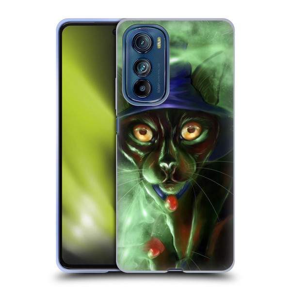 Ash Evans Black Cats Conjuring Magic Soft Gel Case for Motorola Edge 30