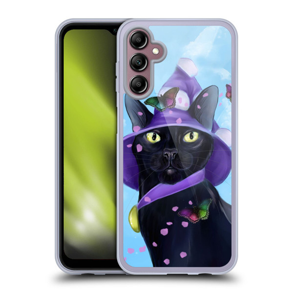 Ash Evans Black Cats Butterfly Sky Soft Gel Case for Samsung Galaxy A14 5G