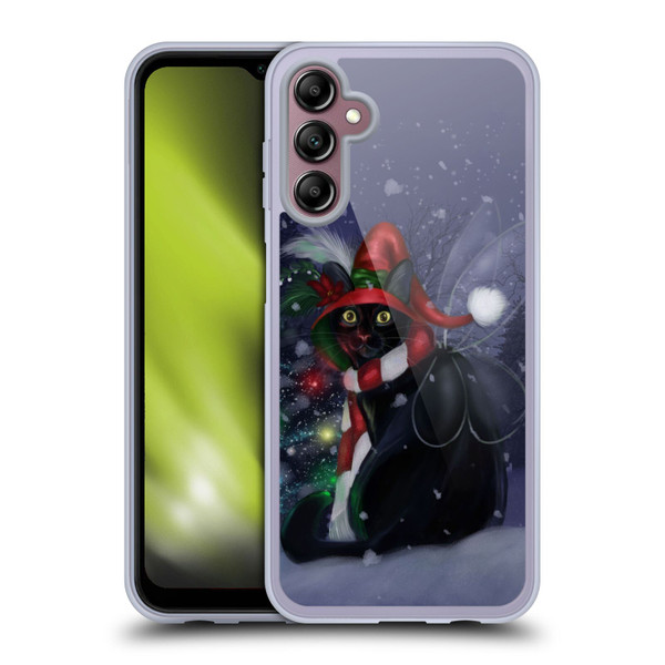 Ash Evans Black Cats Yuletide Cheer Soft Gel Case for Samsung Galaxy A14 5G