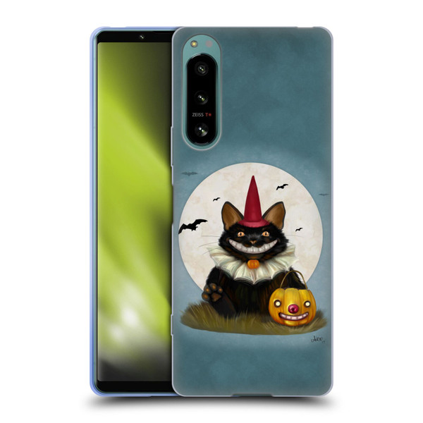 Ash Evans Black Cats 2 Halloween Cat Soft Gel Case for Sony Xperia 5 IV