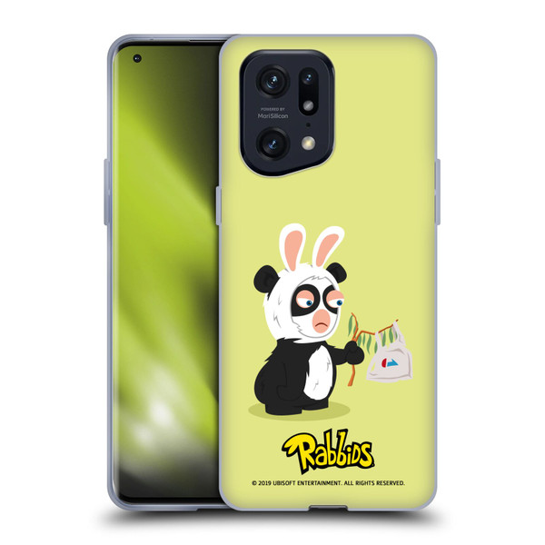 Rabbids Costumes Panda Soft Gel Case for OPPO Find X5 Pro