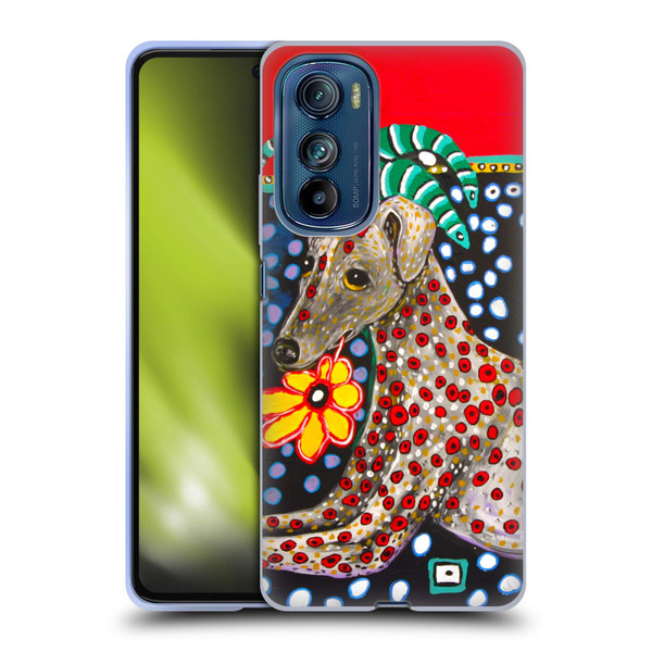 Mad Dog Art Gallery Dogs 2 Greyhound Soft Gel Case for Motorola Edge 30