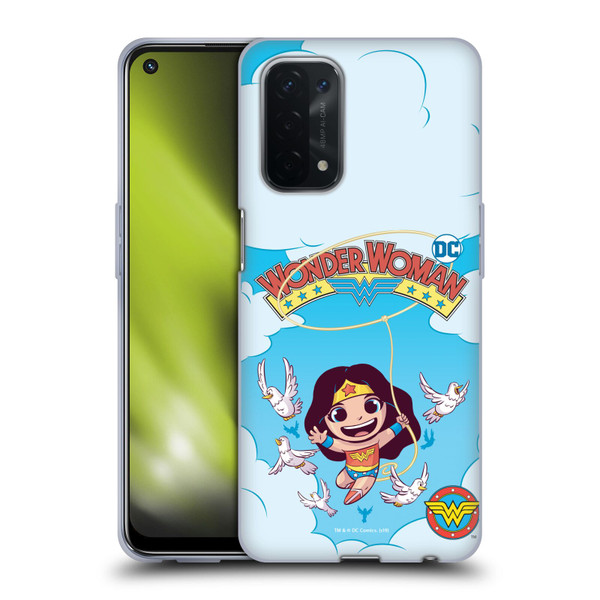 Super Friends DC Comics Toddlers Comic Covers Wonder Woman 1 Soft Gel Case for OPPO A54 5G