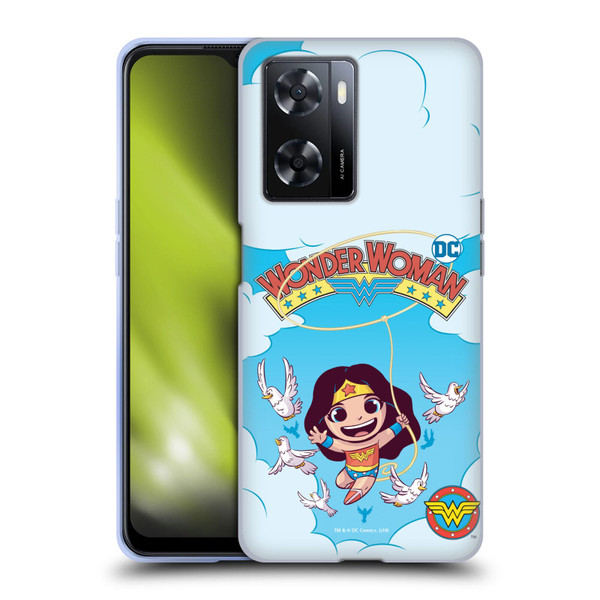 Super Friends DC Comics Toddlers Comic Covers Wonder Woman 1 Soft Gel Case for OPPO A57s