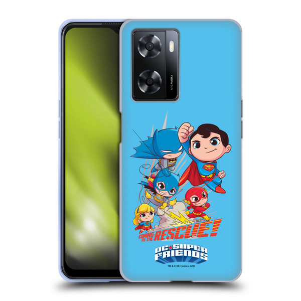 Super Friends DC Comics Toddlers Composed Art Group 1 Soft Gel Case for OPPO A57s